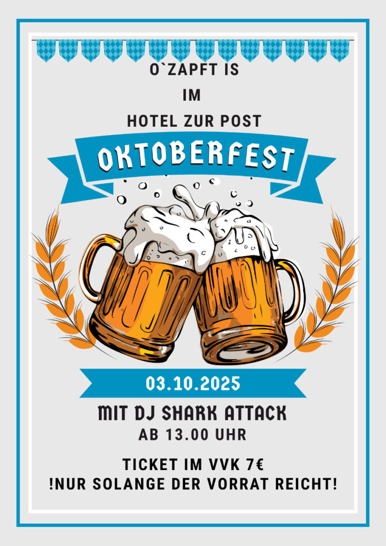 O'Zapft is im Hotel zur Post