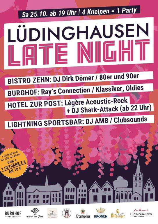 Plakat Lüdinghausen Late Night